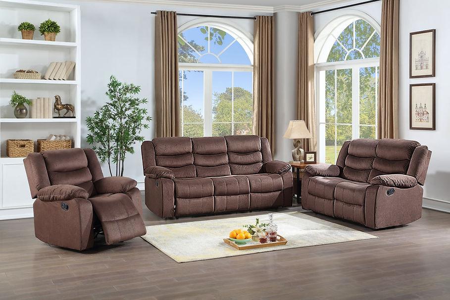 S8383 Miami Micro 3pc Reclining Living Room Set