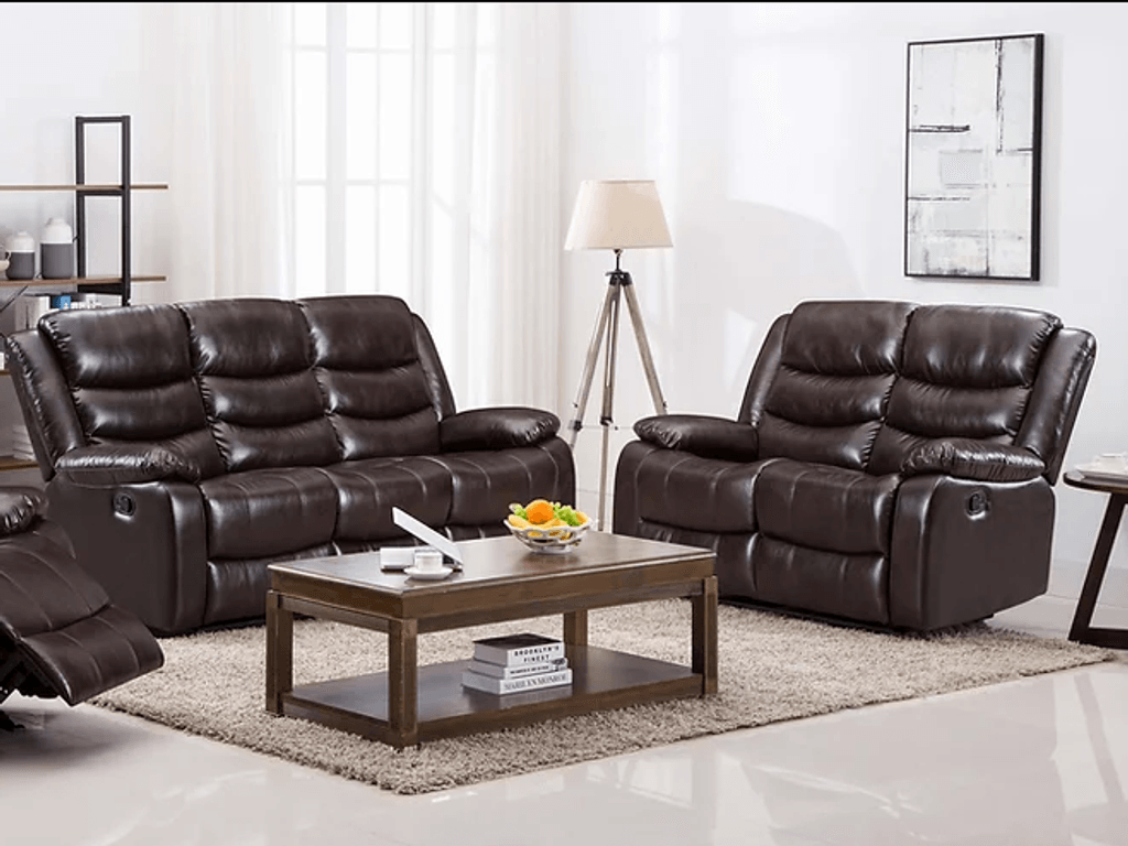 S8383 Miami Brown 3pc Reclining Living Room Set