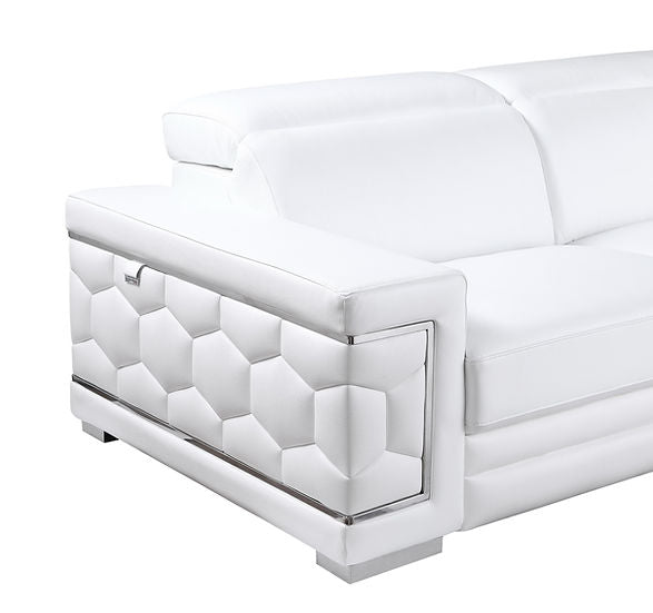 MI-1255 Favo White 4-Piece Sectional