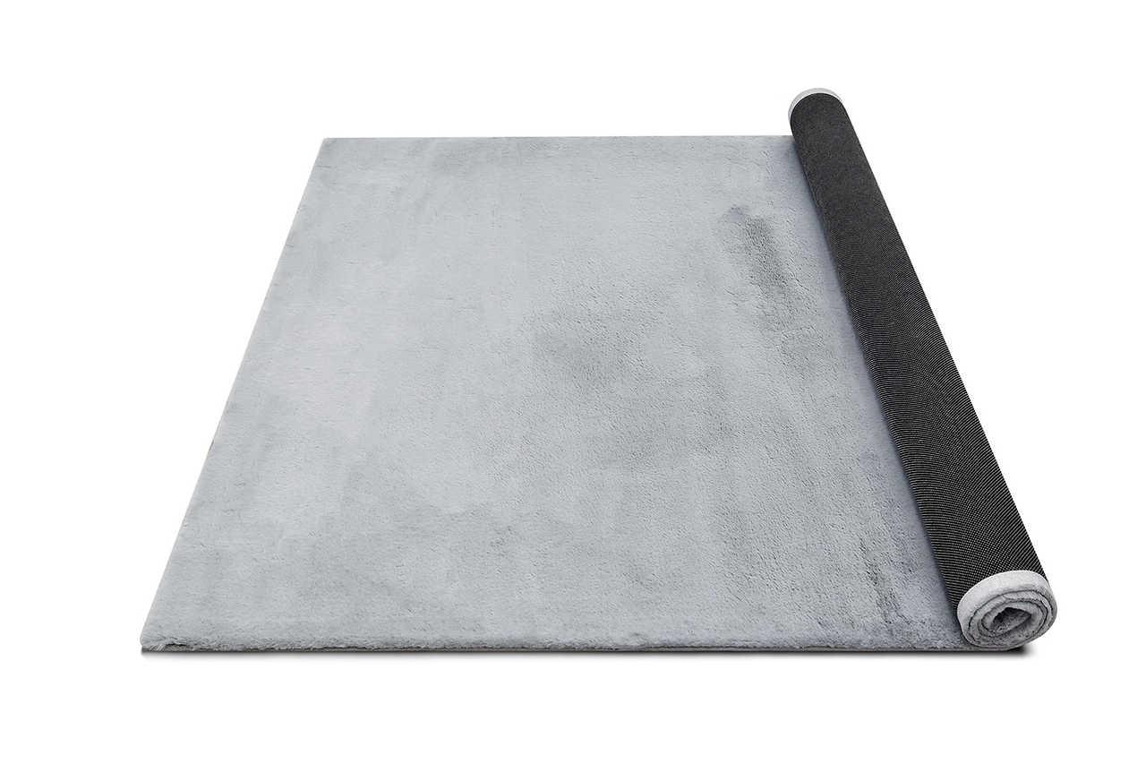 Rabbit Solid Silver Area Rug