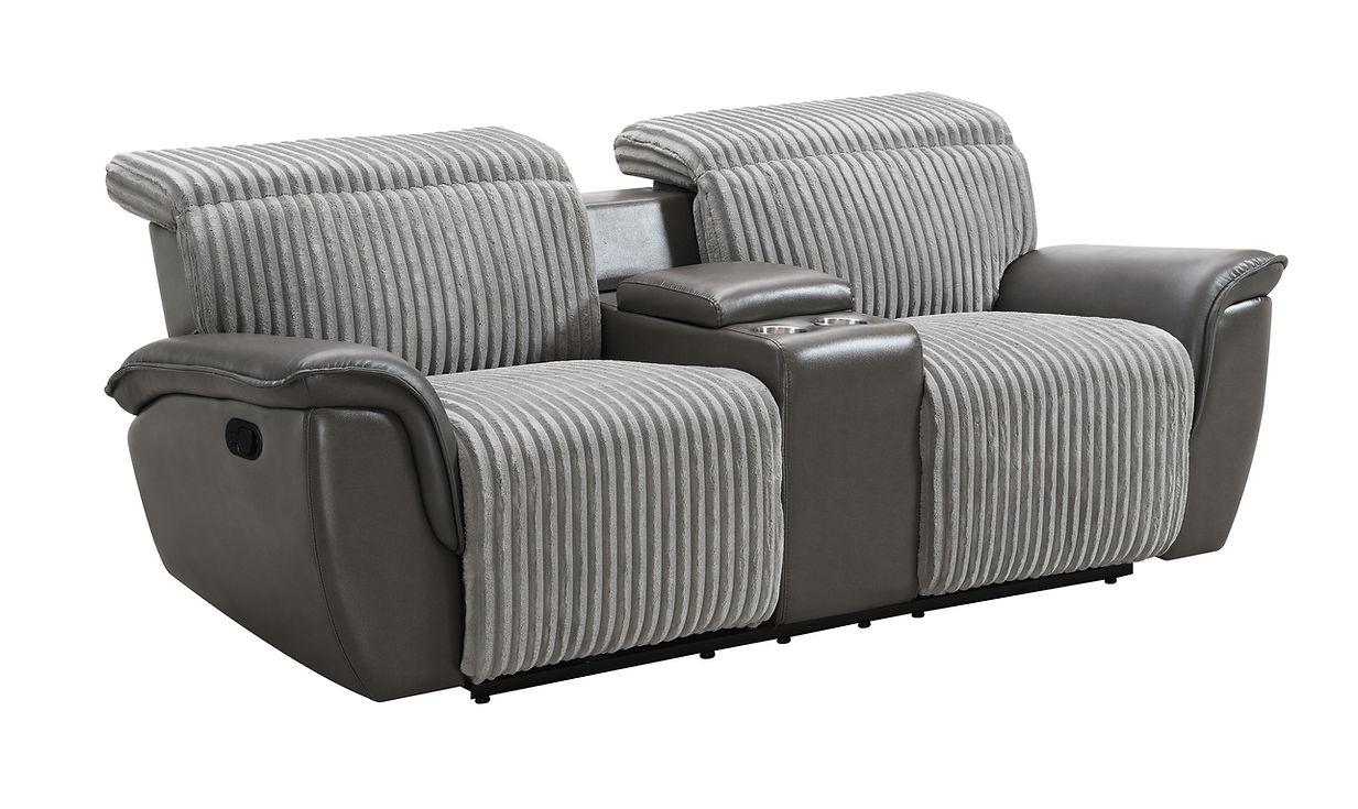 S9112 Twist (Grey) Reclining Living Room Set