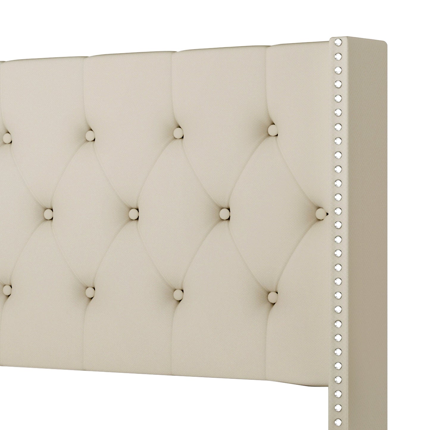 Serenity Beige Full Platform Bed