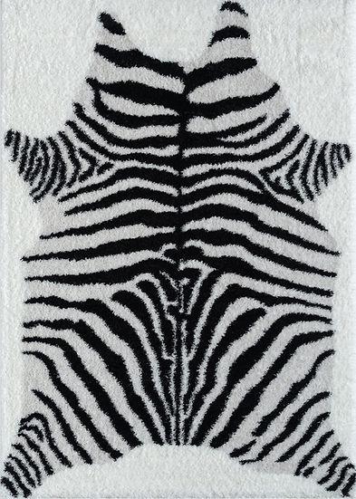 Comfy Shag 225-Black&White Area Rug