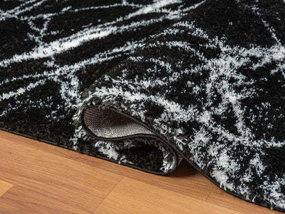 Comfy Shag 230-Black  Area Rug