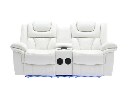 S2020 Party Time White Power Reclining Living Room Set