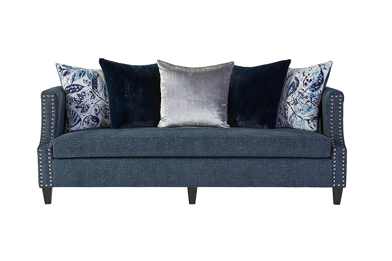 S17500 Simone Indigo Sofa And Loveseat