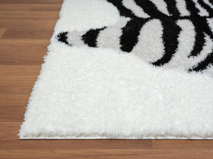 Comfy Shag 225-Black&White Area Rug