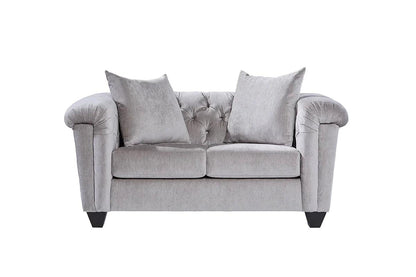 S22900 Lush Silver Sofa And Loveseat