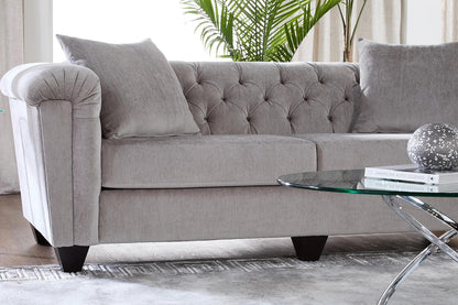 S22900 Lush Silver Sofa And Loveseat