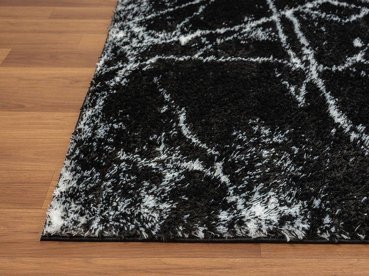 Comfy Shag 230-Black  Area Rug