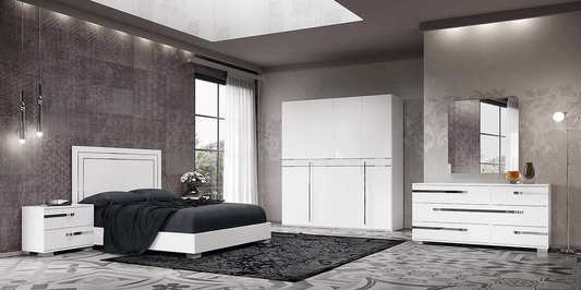 Volare Croco Collection Italian Bedroom Set