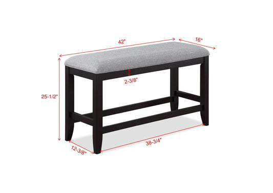 Frey - Counter Height Bench - Black