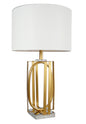 Table Lamp - Gold & White