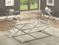 Chase - 3 Piece Cocktail Table - Pearl Silver