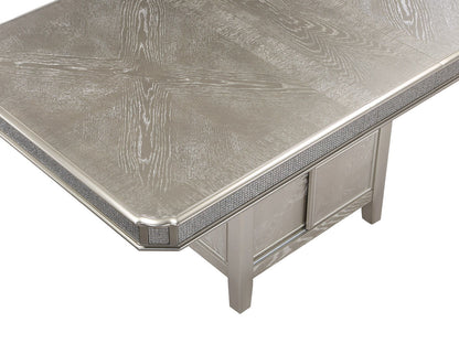 Klina - Counter Height Table (1 X 12 Leaf) - Silver