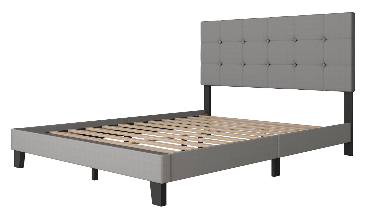 Otto Gray King Platform Bed