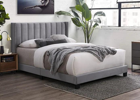 B9334 Lola Queen Bed (Grey)