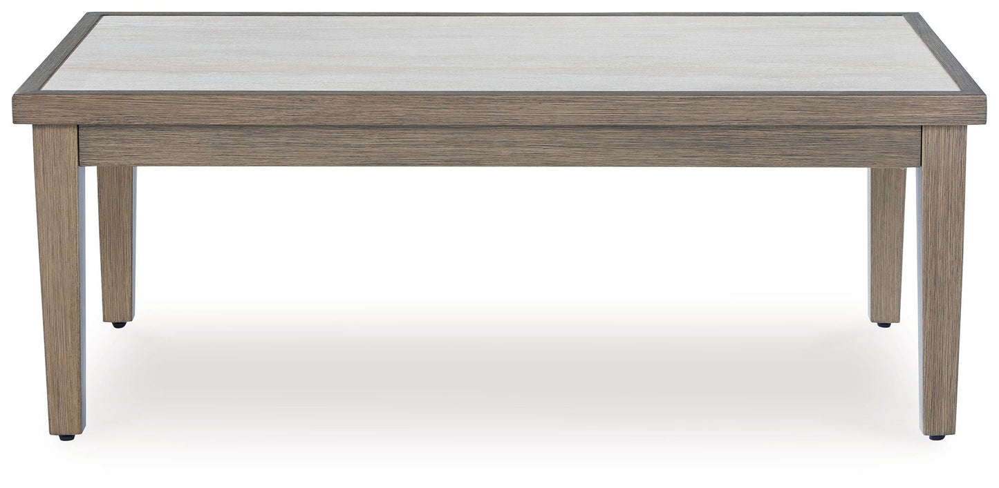 Rainier Ranch - Brown / Beige - Rectangular Cocktail Table