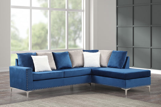 Cindy Neo Blue Reversible Sectional