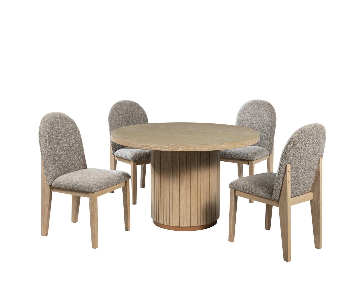 Dorothy Light Wood 5-Piece Dining Set