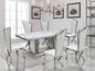 Stella Silver/White 7-Piece Dining Room Set