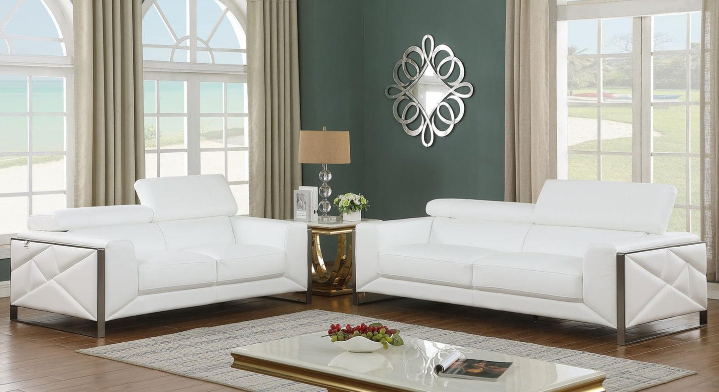 MI-989 Giorgio (White) Living Room Set