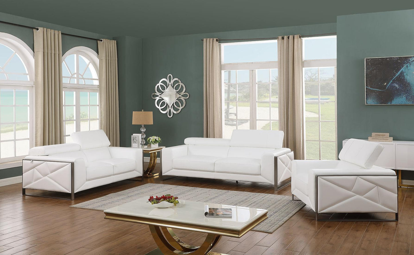 MI-989 Giorgio (White) Living Room Set