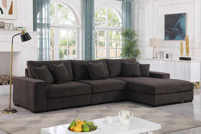 S859 Comfy 3pcs (Grey) Sectional