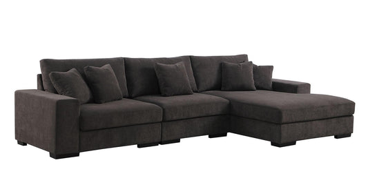 S859 Comfy 3pcs (Grey) Sectional