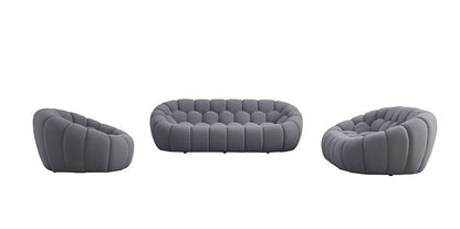 MI-2126 Bubbles 3pc Grey Living Room Set