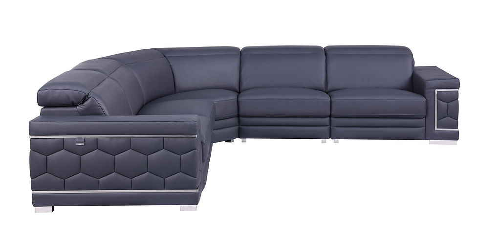 MI-1255 Favo Dark Navy 4-Piece Sectional