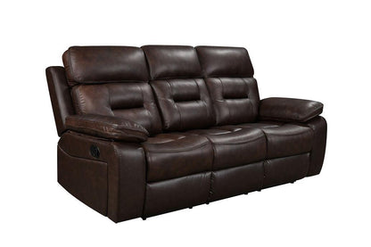 S8232 Dallas Brown Leather Reclining Living Room Set