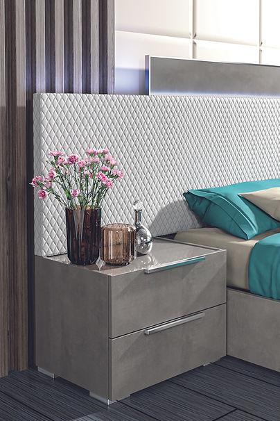 Fabiana (Grey) Italian Bedroom Set