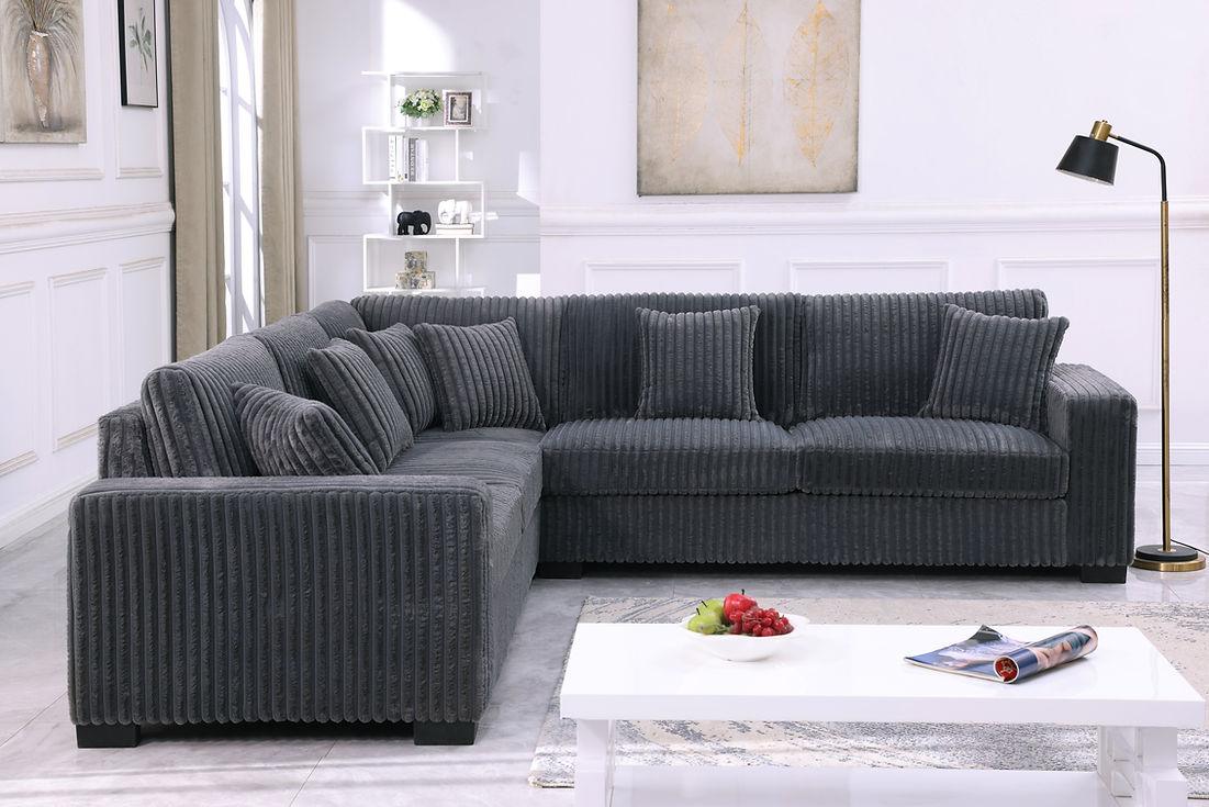 S861 Comfy II Grey Sectional