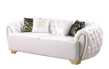 S2004 Mila Luxury White Living Room Set