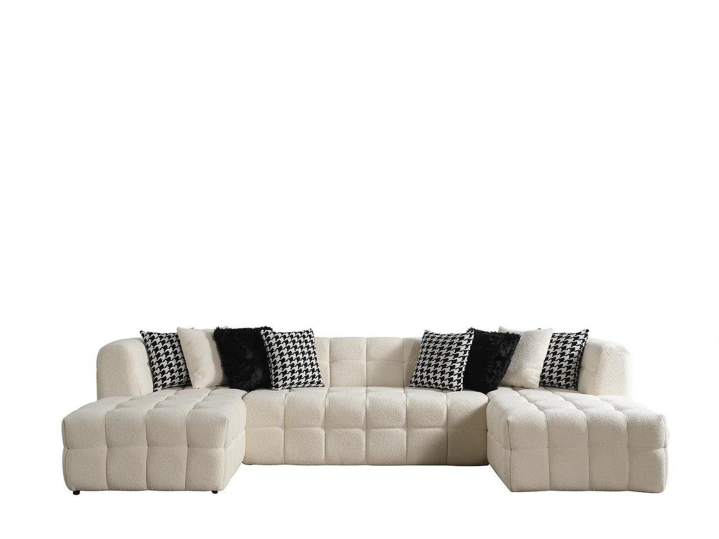 Florida Sectional Cream White