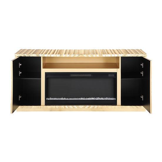 A-F05 Helios Gold Leaf Fireplace