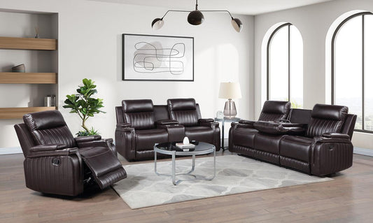 S2121 Ethan (Brown) 3-Piece Reclining Living Room Set