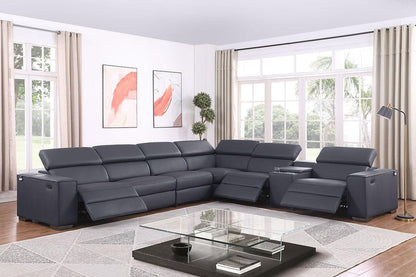 MI-631-6Pcs Picasso (DK. Grey 2 Power) Sectional