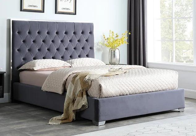 B600 Rose (Grey) 55"H King bed