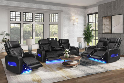 S2024 Skyline (Black) Reclining Living Room Set