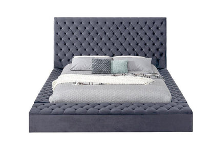 B8012 CATALINA II Grey King Bed