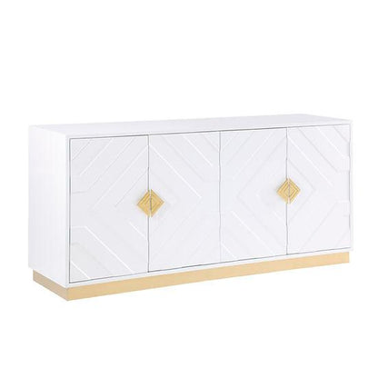 A-C13 Paros White Console Table