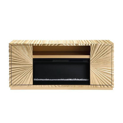 A-F05 Helios Gold Leaf Fireplace