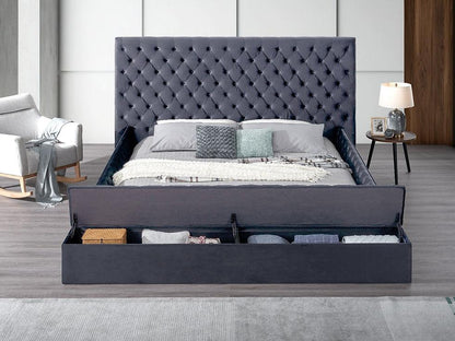 B8012 CATALINA II Grey King Bed