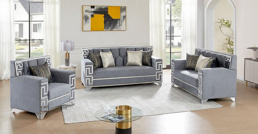 S3700 Hira Grey Living Room Set