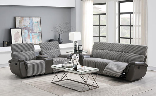 S9112 Twist (Grey) Reclining Living Room Set