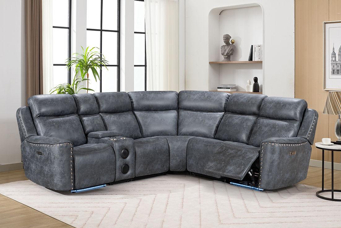 S7900 Romi (Grey) Power Reclining Sectional