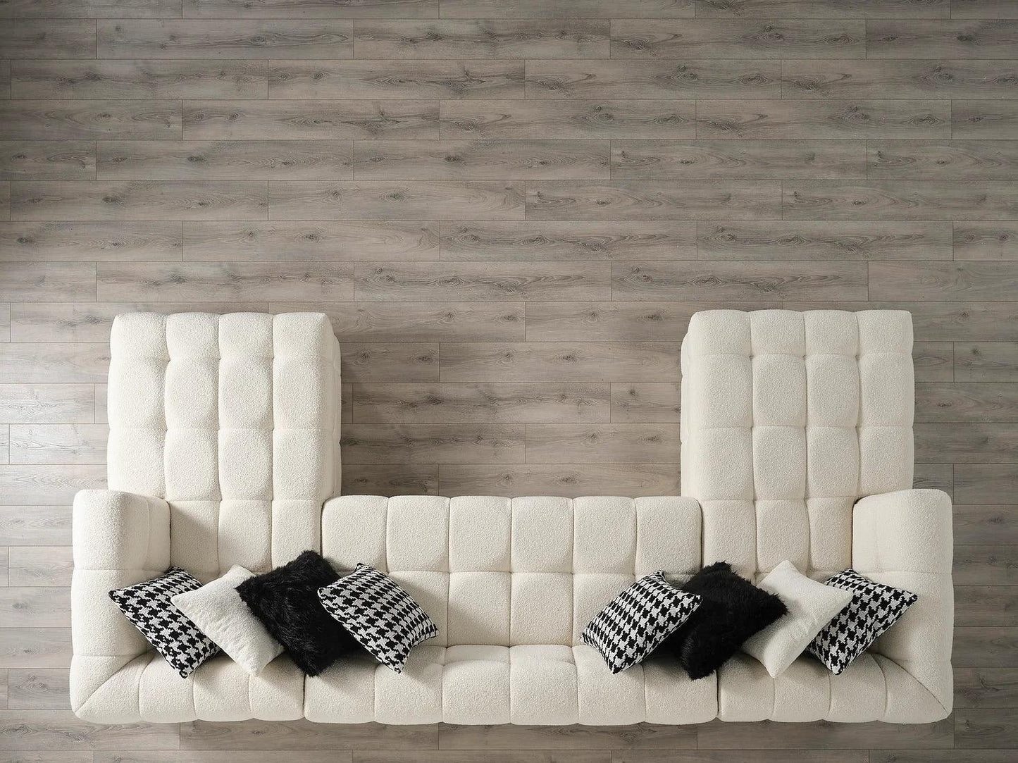 Florida Sectional Cream White