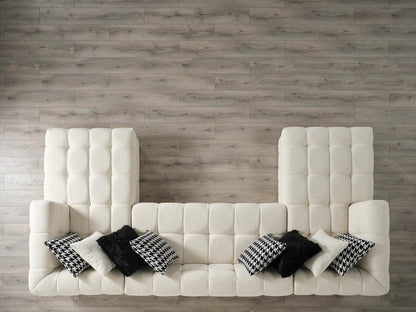 Florida Sectional Cream White